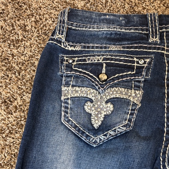 Rock Revival Dark Blue Boot Cut Jeans - Picture 9 of 12